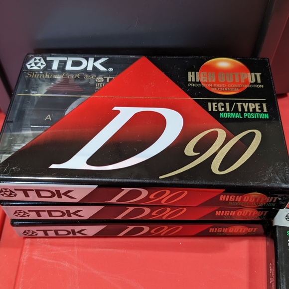 TDK D-90 High Output IEC Type 1 Sealed Tape Cassette Bundle of 4 - Picture 4 of 8